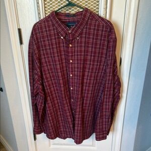 Men's Saddlebred  Red Plaid Shirt 3XL